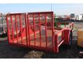 12ft - Red Utility Trailer- Single 3500lb Axle
