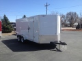 16ft  v-nose enclosed cargo trailer