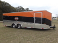 24ft Tri-Colored Motorcycle Trailer w/Electrical Package
