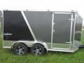 14ft Enclosed Motorcycle Trailer-Two Tone