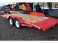Red 18ft with Wood Floor Car Hauler