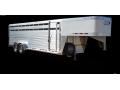 20FT LS TRAILER WITH 2-6000LB AXLES-WHITE/ALUMINUM GN