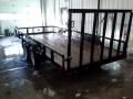16ft Pipe Top TA Wood Deck Utility Trailer