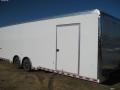 28ft Spread Axle Car Hauler-White Wall and Ceiling 
