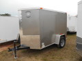 PEWTER 8FT CARGO TRAILER WITH REAR RAMP