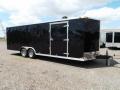 20ft Black Cargo Trailer with Ramp        