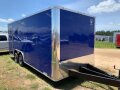 18ft Blue Flat Front Cargo Trailer