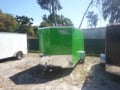 12FT SINGLE AXLE GREEN V-NOSE