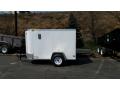 White 8ft cargo trailer with Rear Ramp Gate