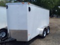12ft Cargo Trailer in White with Ramp