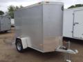 8ft Silver Single Axle Enclosed-Painted Floor