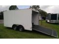 14ft White Enclosed Cargo Trailer w/Finished Interior