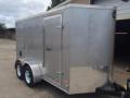12ft Silver Cargo Trailer with V-Nose