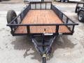 16 ft Tandem Axle Wood Deck Utility Trailer