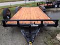 Wood Deck 16 ft Car Hauler w/Dovetail