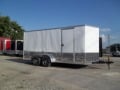 look 7x16 white enclosed cargo motorcycle trailer