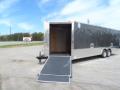 8x 24 charcoal gray motorcycle trailer TOY HAULER
