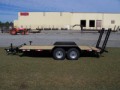 18ft bumper pull equipment trailer w/7000 lb axles