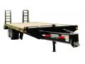  30FT BLACK EQUIPMENT TRAILER W/STAND UP RAMPS                           
