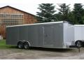 Silver 24ft Cargo Trailer with 5200lb Axles and Ramp