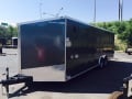 24ft V-Nose Charcoal trailer w/ramp