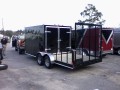 BLACK 7X18 HYBRID CARGO/UTILITY TRAILER