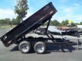 6 x 12 low-pro dump trailer 10k GVWR black