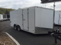 16ft+v-nose enclosed Semi-Smooth Skin trailer w/ramp