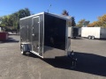 12ft v-nose cargo trailer-Black