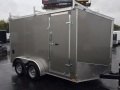 12ft+v-nose Metallic Pewter cargo trailer