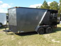 14FT BLACKOUT CARGO TRAILER-CHARCOAL WITH BLACK TRIM