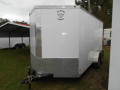 WHITE 14FT ENCLOSED WITH REAR RAMP