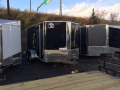 14ft v-nose black enclosed trailer-with ramp