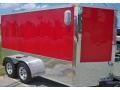 Red 12ft TA Motorcycle Trailer w/D-rings