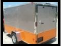 12ft SA Grey and Orange Motorcycle Trailer