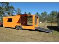 Yellow 22ft Porch w/Gull Wings Concession Trailer