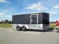 7x16 enclosed cargo motorcycle trailer covered wagon