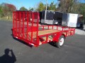 6 x 12 deluxe pkg atv lawnmower utility trailer red