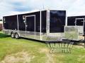 8.5 x 24 V-Nose Enclosed Car Hauler Loaded Trailer