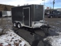 Charcoal 12ft V-Nose Semi-Smooth Skin Trailer w/Ramp