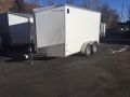 12ft v-nose cargo trailer w/barn doors