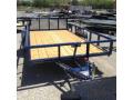 12ft Utility Trailer Wood Deck,  Ramp Gate