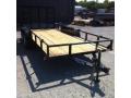 16ft Utility Trailer With Wood Decking