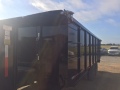 black 20ft gooseneck  dump trailer