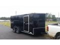 Black 14ft  Blackout Trailer with Rear Ramp