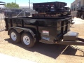 bumper pull 10ft TA  hydraulic dump trailer