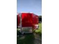 RED 12FT SINGLE AXLE V-NOSE TRAILER