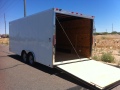 20ft Cargo trailer - WHITE WITH RAMP