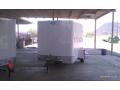 10ft Cargo Trailer - WHITE FLAT FRONT WHITE WALLS AND CEILING