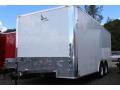 20ft Enclosed Trailer Flat Front White